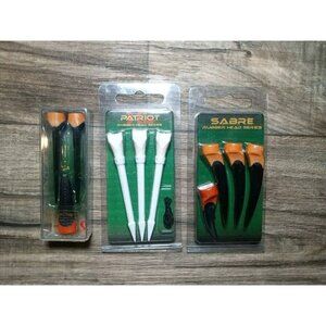 Golf Pro Rubber Head Tees 3 Packs Patriot,Sabre